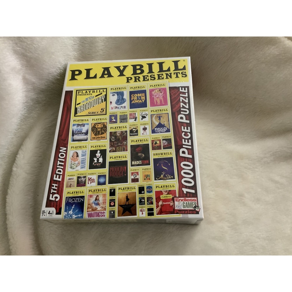 Playbill Presents The Best of Broadway 1000 Piece Puzzle 19x26 Sealed